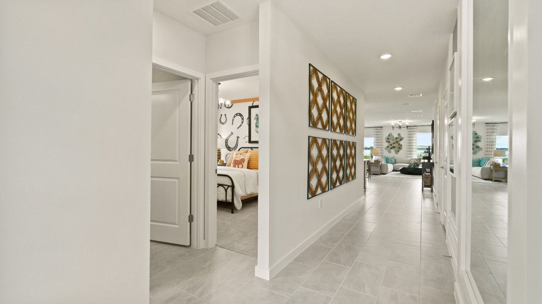 Representative furnished interior of a home built from the Castaway by DRB Homes in Willowbrook North, Winter Haven (Image 45).