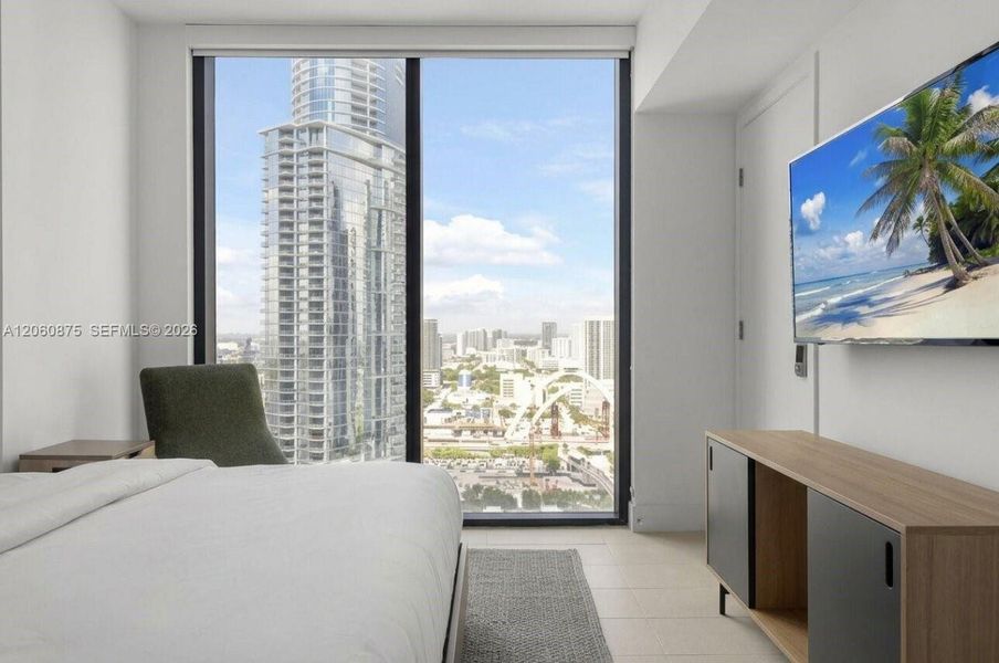 Furnished interior view inside a new home in , Miami (Image 11).