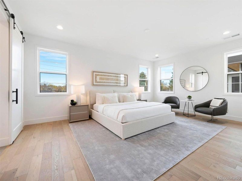 Furnished interior view inside a new home in , Denver (Image 36).