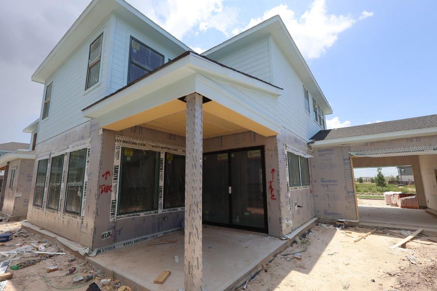 In-progress construction of a new home in Easthaven at Bridgeland Central - Vision Collection, Cypress, TX (Image 16). In-progress construction of a new home in Easthaven at Bridgeland Central - Vision Collection, Cypress, TX (Image 16).