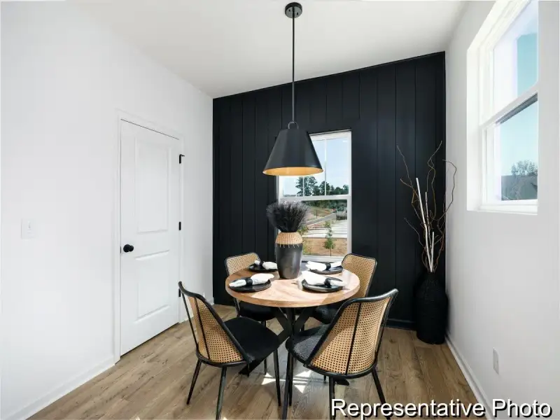 Furnished interior view inside a new home in Village at Reedy Creek Townhomes, Charlotte (Image 10).