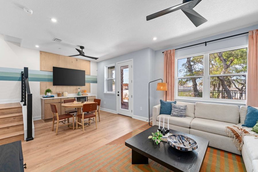 Representative furnished interior of a home built from the Seaglass by Tri Pointe Homes in EvenTide, New Smyrna Beach (Image 38).