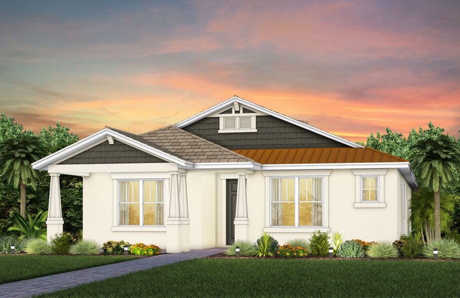 Representative exterior photo of a completed home built from the Arbordale II by Pulte Homes in SeaFlower, Bradenton, FL (Image 22). Representative exterior photo of a completed home built from the Arbordale II by Pulte Homes in SeaFlower, Bradenton, FL (Image 22).