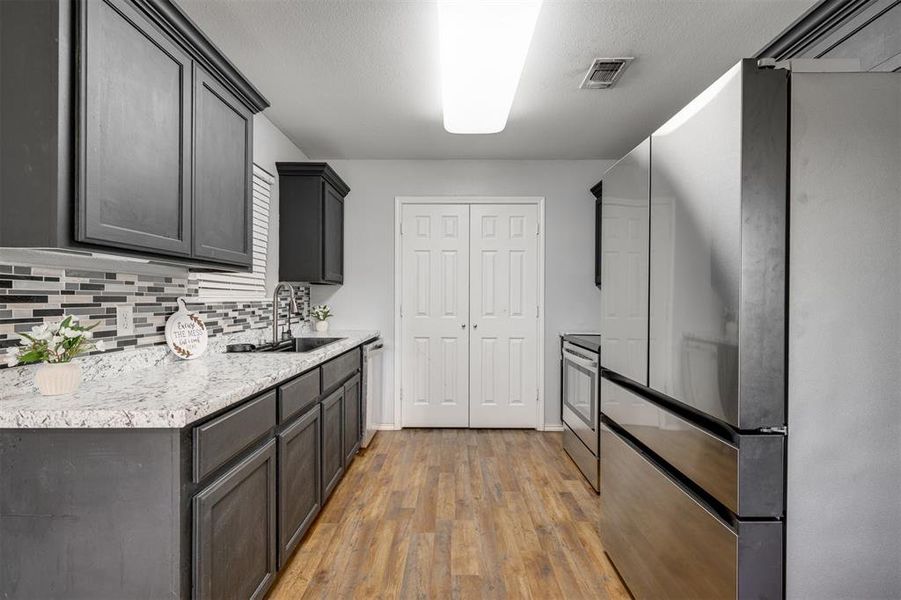 Furnished interior view inside a new home in , Powderly (Image 8).