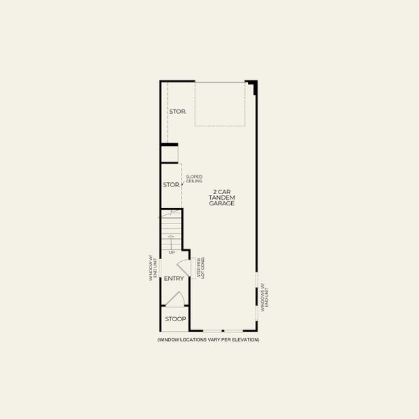 2D floor plan layout for the Evans by Pulte Homes in West End Heights, Charlotte, NC (Image 24).