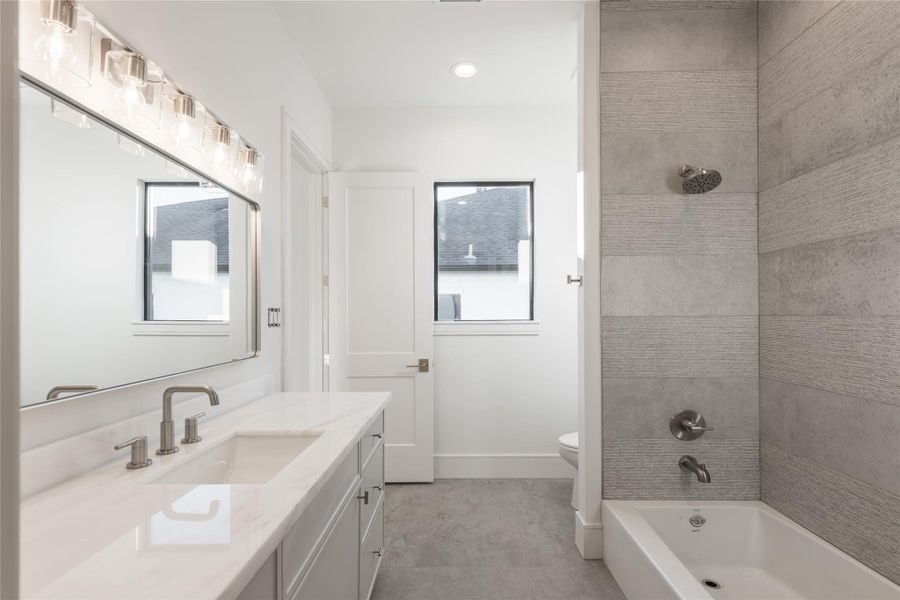 Furnished interior view inside a new home in , Bellaire (Image 24).