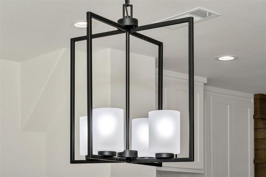 Detailed view of recessed lighting Detailed view of recessed lighting