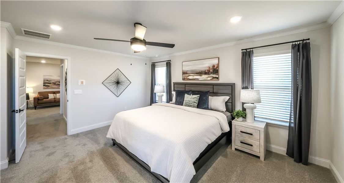 Furnished interior view inside a new home in Canterbury Villas, Carrollton (Image 30).