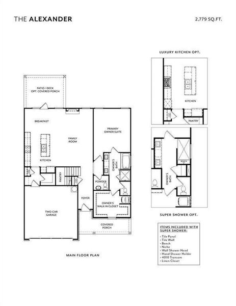 2D floor plan layout of this home in , Buford, GA (Image 4).