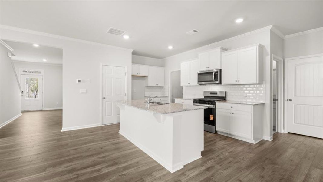 Furnished interior view inside a new home in Parkside at Carter Grove, Cartersville (Image 14).