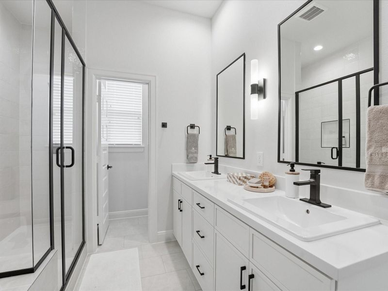 Furnished interior view inside a new home in Uptown District, Houston (Image 22). Furnished interior view inside a new home in Uptown District, Houston (Image 22).