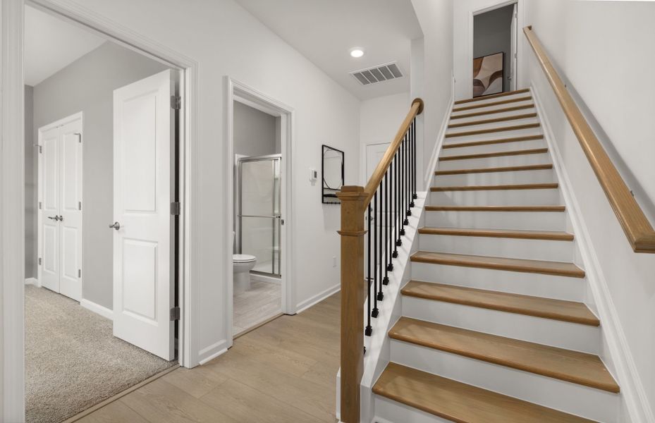 Representative unfurnished interior of a home built from the Crestwind by Pulte Homes in Mailman Post, Knightdale (Image 19).
