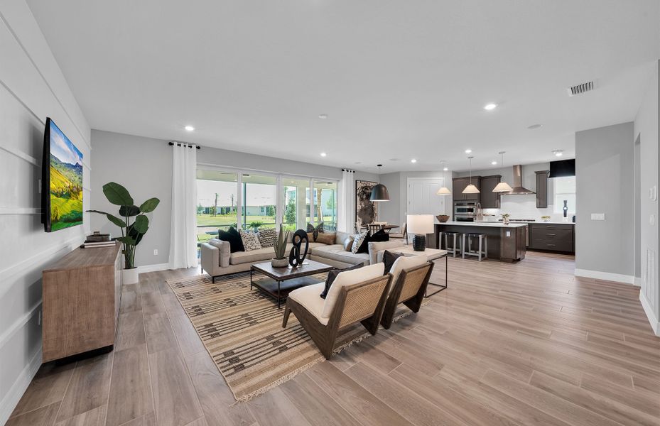Representative furnished interior of a home built from the Easley by DiVosta in Emerson Oaks, Vero Beach (Image 41).