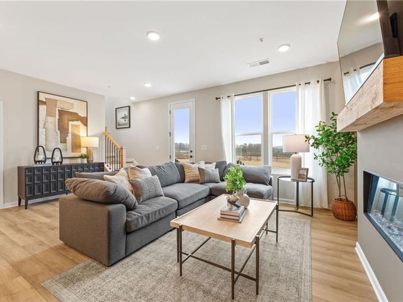 Furnished interior view inside a new home in Hemingway, Cumming (Image 6).