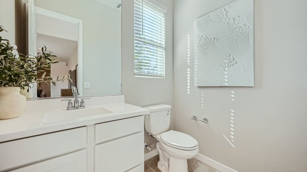 Powder room interior