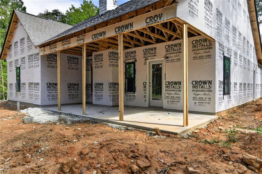 In-progress construction of a new home in , Buchanan, GA (Image 34).