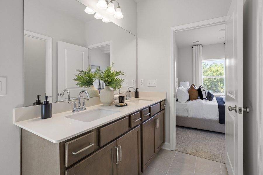 Furnished interior view inside a new home in Ovation at Sweetbrier, Durham (Image 19).