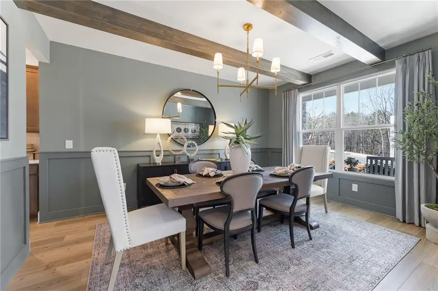 Furnished interior view inside a new home in , Dallas (Image 3).