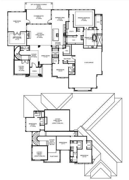 2D floor plan layout for the 4354A by Perry Homes in The Preserve At Elm Creek 1 Acre, New Braunfels, TX (Image 3). 2D floor plan layout for the 4354A by Perry Homes in The Preserve At Elm Creek 1 Acre, New Braunfels, TX (Image 3).