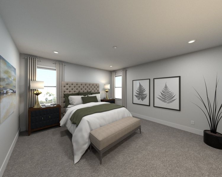 The primary suite offers a private retreat.