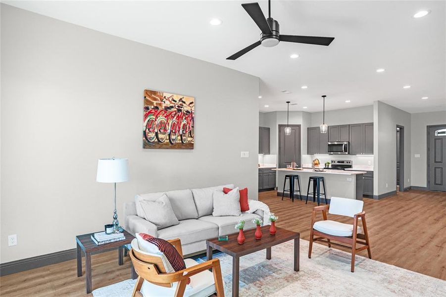 Furnished interior view inside a new home in , Royse City (Image 5). Furnished interior view inside a new home in , Royse City (Image 5).