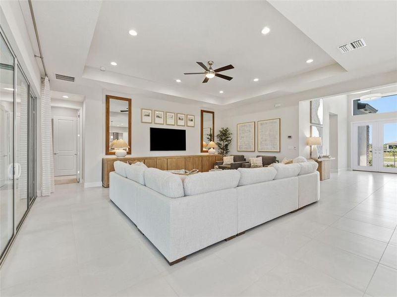 Furnished interior view inside a new home in Valencia Ridge (55+), Wesley Chapel (Image 17). Furnished interior view inside a new home in Valencia Ridge (55+), Wesley Chapel (Image 17).