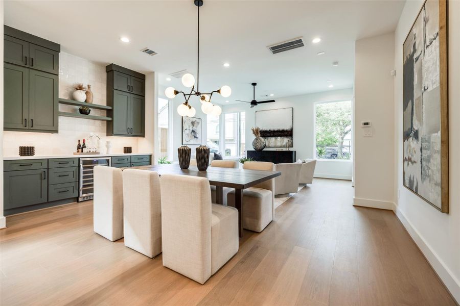 Furnished interior view inside a new home in , Houston (Image 29).