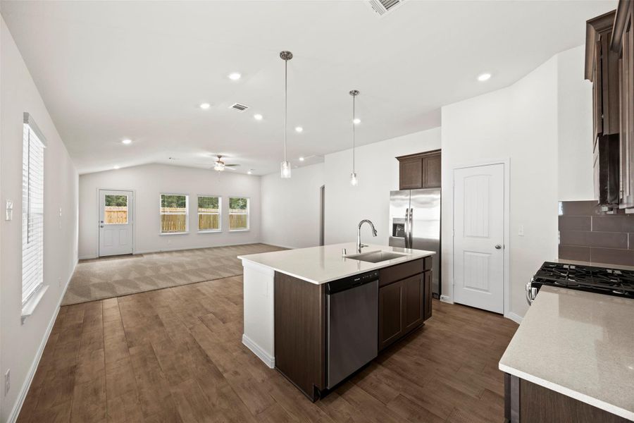 Furnished interior view inside a new home in Enclave at Dobbin, Magnolia (Image 11). Furnished interior view inside a new home in Enclave at Dobbin, Magnolia (Image 11).