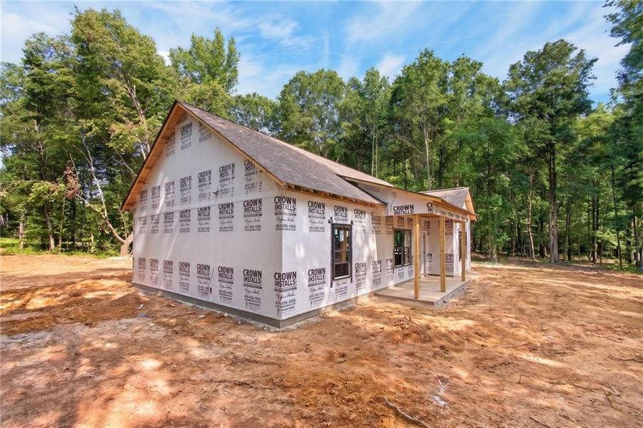 In-progress construction of a new home in , Silver Creek, GA (Image 25).