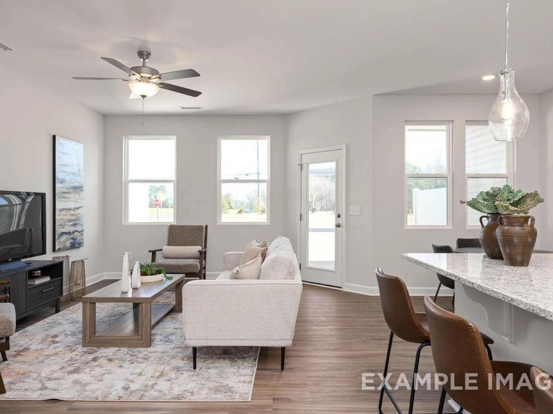 Furnished interior view inside a new home in Gregory Village Townhomes, Lillington (Image 6).