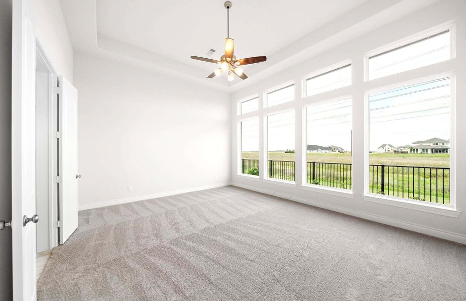 Spacious, unfurnished interior of a new home in Bridgeland 60′, Cypress (Image 35).