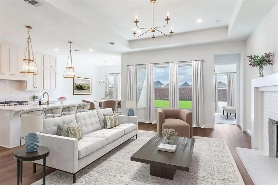 Furnished interior view inside a new home in , Aledo (Image 4). Furnished interior view inside a new home in , Aledo (Image 4).