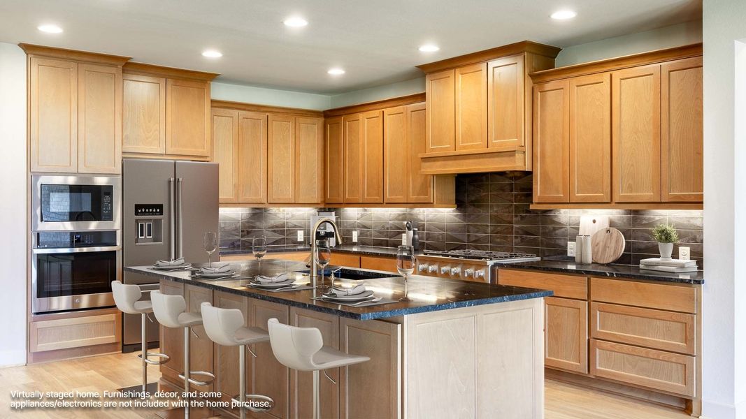 Furnished interior view inside a new home in Santa Rita Ranch - Eldorado, Liberty Hill (Image 3).