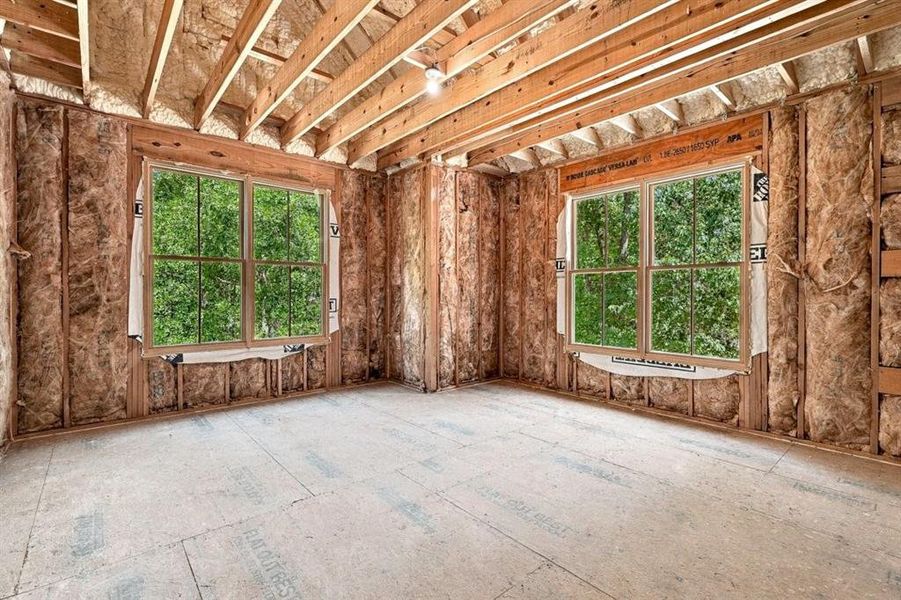 In-progress construction of a new home in , Roswell, GA (Image 88).