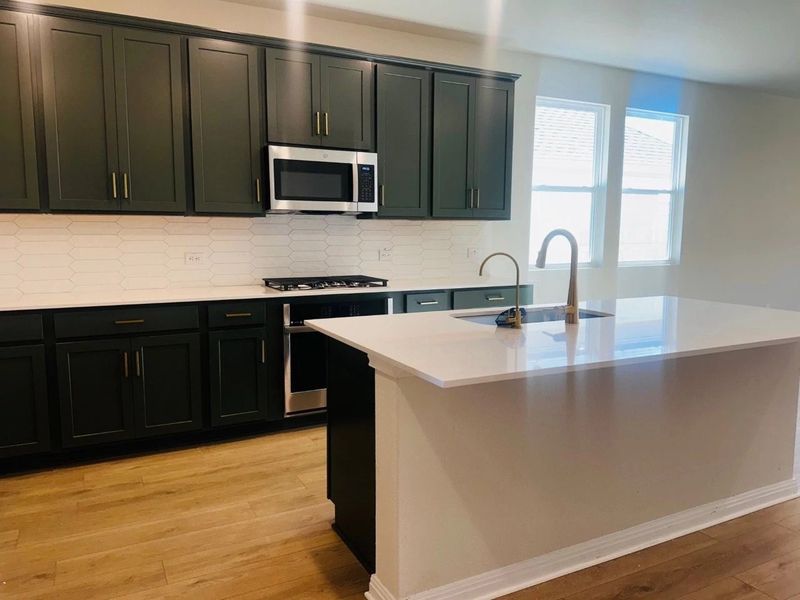 Furnished interior view inside a new home in Patterson Ranch, Georgetown (Image 6).