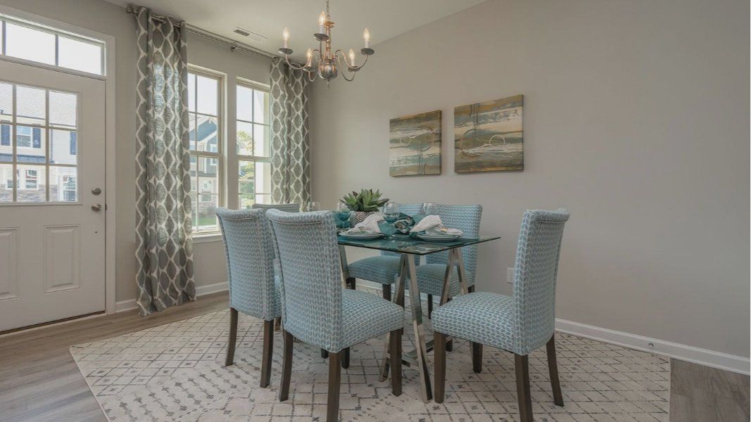 Furnished interior view inside a new home in Odell Park, Charlotte (Image 20). Furnished interior view inside a new home in Odell Park, Charlotte (Image 20).
