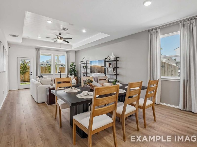 Representative furnished interior of a home built from the The Pinecrest B w/ 3rd Car by Davidson Homes LLC in Saddle Creek Ranch, Cibolo (Image 10).