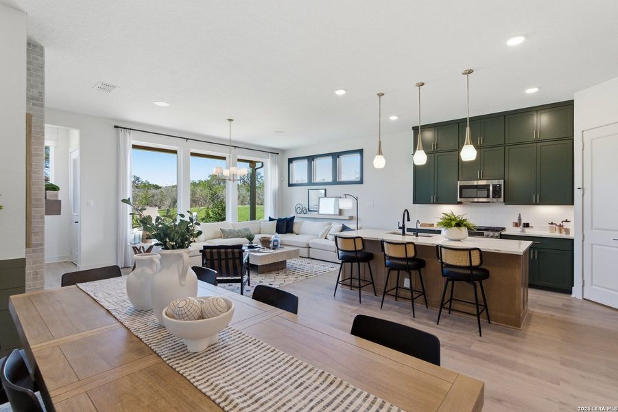 Furnished interior view inside a new home in Prominence, San Antonio (Image 42).