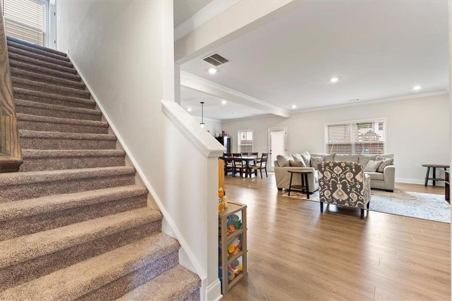Furnished interior view inside a new home in Crofton Place Enclave, Snellville (Image 56).