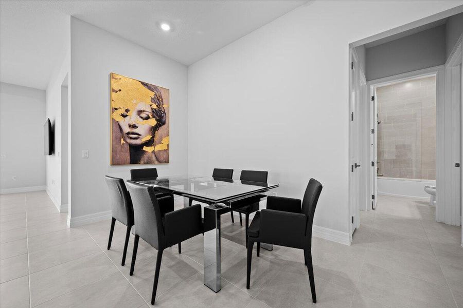 Furnished interior view inside a new home in Avondale at Avenir, Palm Beach Gardens (Image 17).