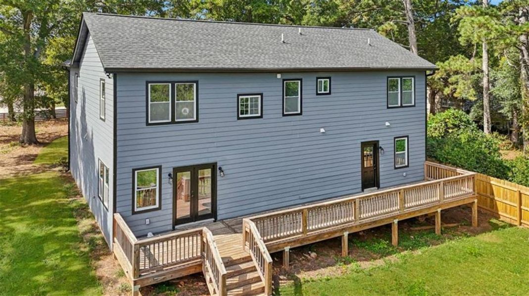 Exterior details and patio area of a home in , Atlanta (Image 26).