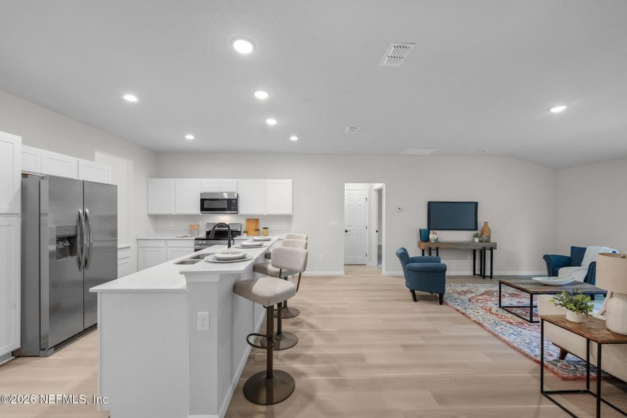 Furnished interior view inside a new home in , Jacksonville (Image 14).