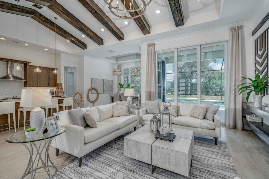 Representative furnished interior of a home built from the Tavvo by GHO Homes in Bent Pine Preserve, Vero Beach (Image 3).
