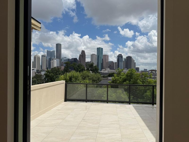 Exterior details and patio area of a home in , Houston (Image 21).