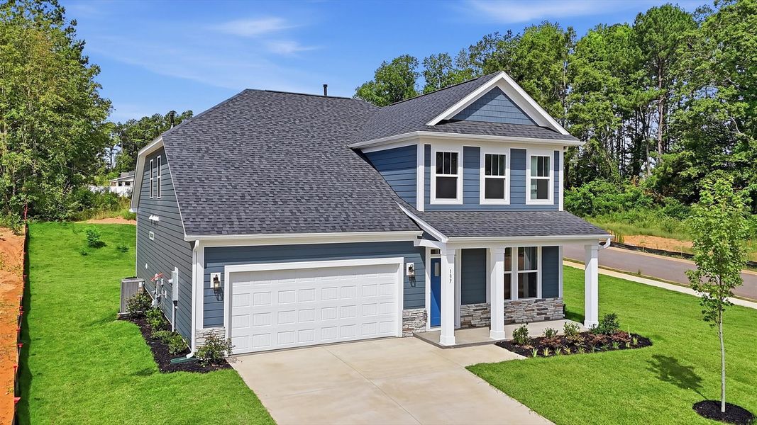 Highly desirable exterior with refined craftsmanship in a reputable neighborhood by DRB Homes