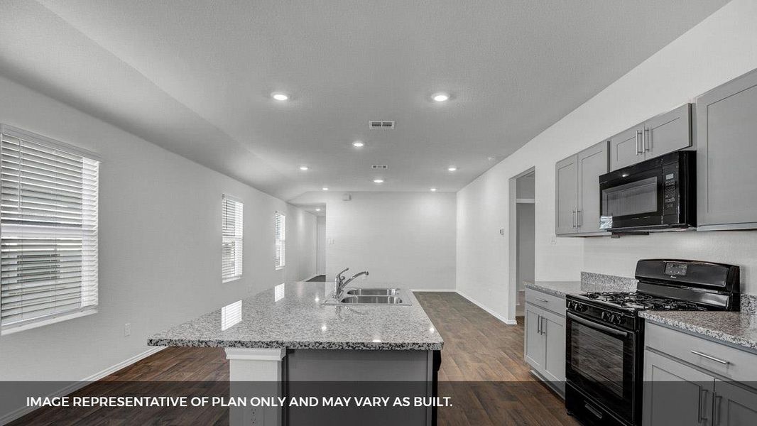 Furnished interior view inside a new home in Southgrove, Kyle (Image 3).