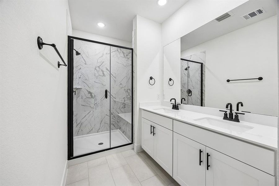Furnished interior view inside a new home in Fields - East Village, Frisco (Image 7).