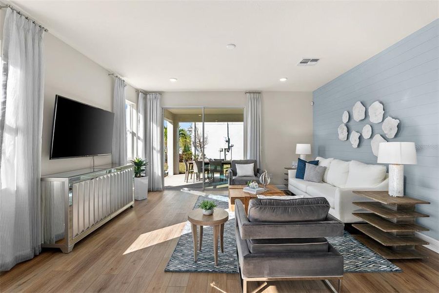 Furnished interior view inside a new home in Meridian Parks, Orlando (Image 2).