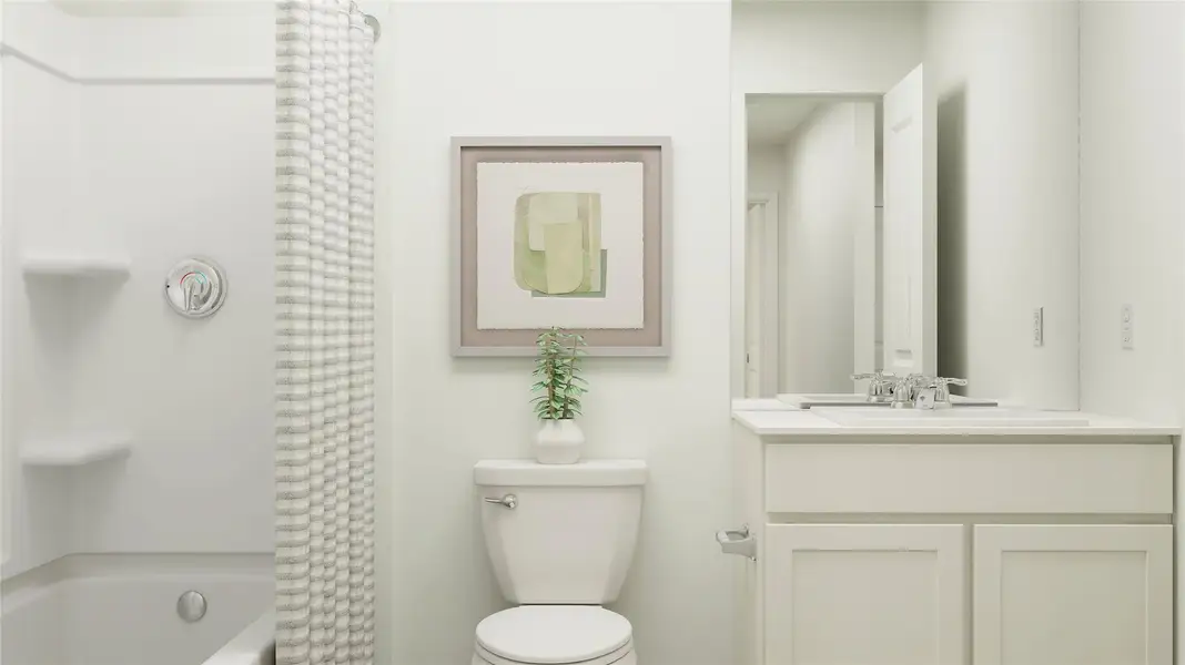 Furnished interior view inside a new home in Synova, Crosby (Image 13).