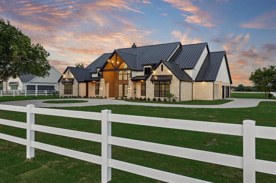 Front exterior of a new home in , McLendon-Chisholm, TX, highlighting curb appeal (Image 23). Front exterior of a new home in , McLendon-Chisholm, TX, highlighting curb appeal (Image 23).